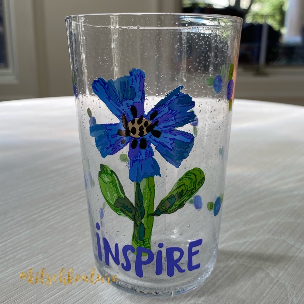 Anthropologie Carolyn Gavin Flourish Glass - Picture 3 of 9